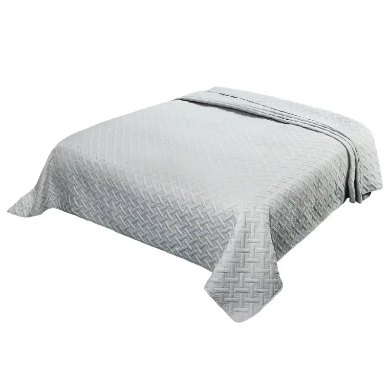 BukkitBow - Ultrasone Bedsprei - 100% Microfiber - Geometrische Patronen - Beschikbaar in Donkergrijs/Grijs - Verschillende Maten - Lichtgewicht