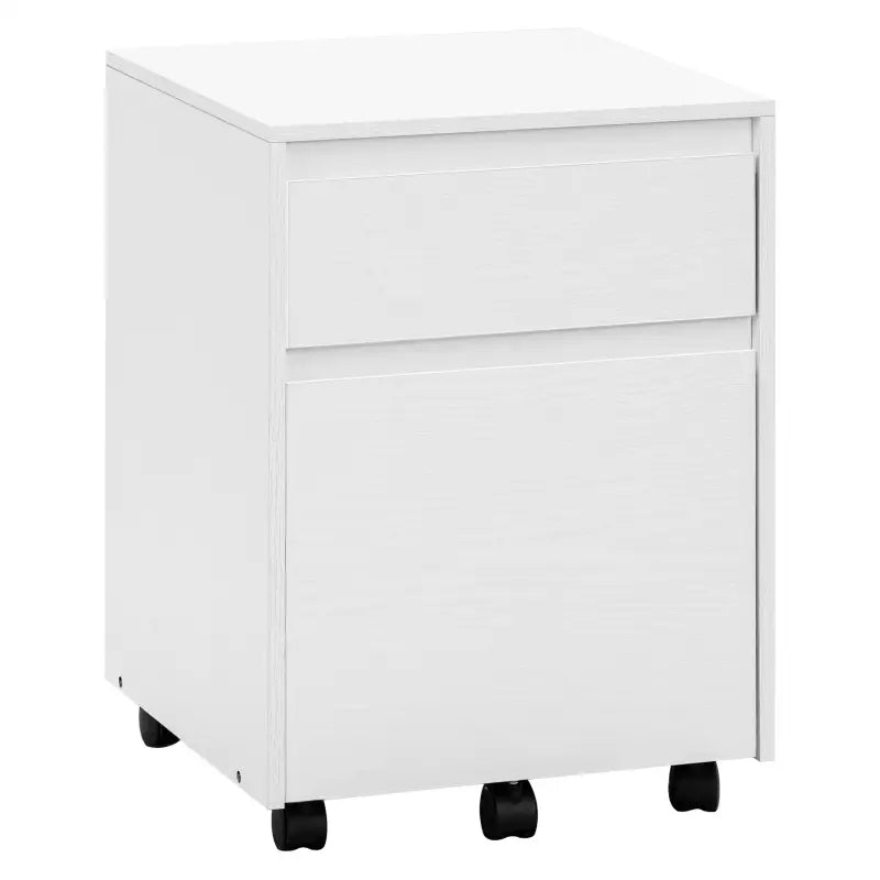 BukkitBow - Verrijdbare Archiefkast met Lades - Hout met Melamine Fineer - Met Anti-Kantel Wielen en Ruime Opslag - 40x56x40 cm