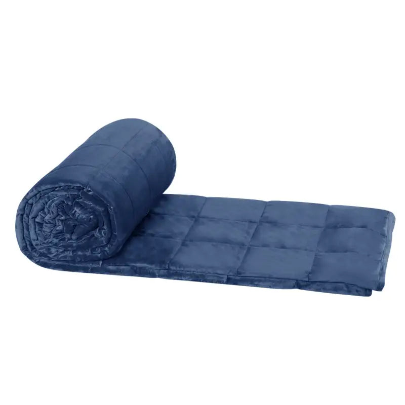 BukkitBow - Verzwaringsdeken - Gewogen Deken van Microfiber en Polyester - Blauw - Verlicht Stress en Angst