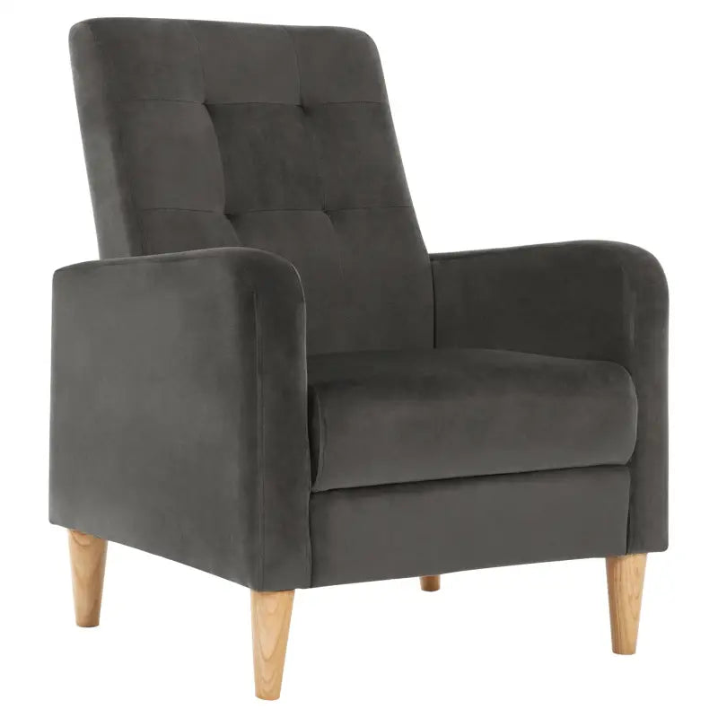 BukkitBow - Vleugelstoel / Fauteuil - met Armleuningen - Massief Houten Poten - Luxe Loungestoel - Linnen/Fluwelen Bekleding