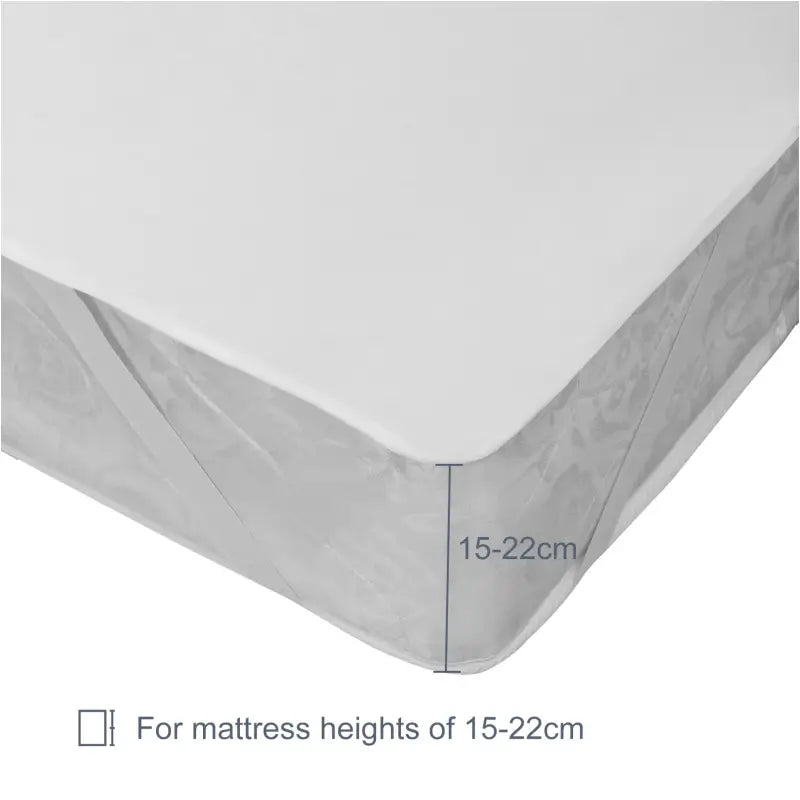 BukkitBow - waterdichte Matrashoes - Badstof Oppervlak - overdreven Stof Ideaal voor Allergieën - Geschikt voor Matrassen van 15-25 cm dik - Wasbaar