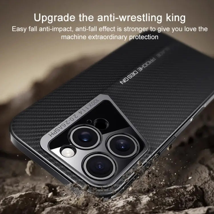 PC-telefoonhoesje met koolstofvezeltextuur