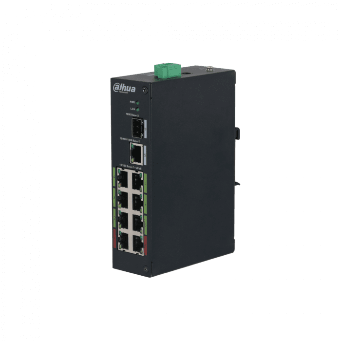 LR2110-8ET-120-V2, 8x PoE Switch (120W), 1x Uplink, 1x SFP