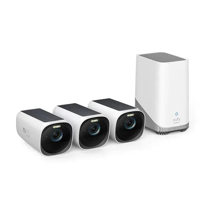 Eufycam E40 3-pack met 3 draadloze 2K camera's en Homebase 3