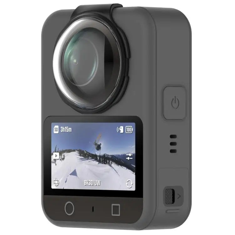 Voor DJI Osmo 360 Panoramische Camera Gehard Glas Beschermkap Lensbescherming (Zwart)