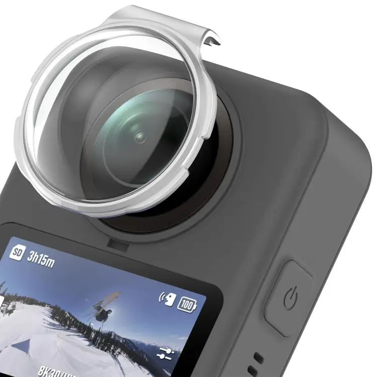 Voor DJI Osmo 360 Panoramische Camera Gehard Glas Beschermkap Lensbescherming (Zilver)