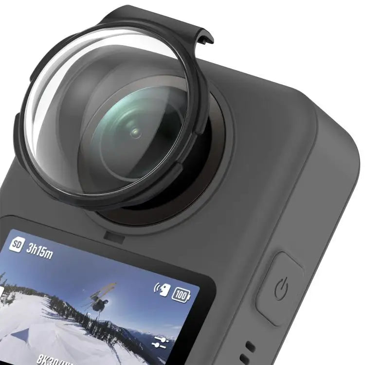 Voor DJI Osmo 360 Panoramische Camera Gehard Glas Beschermkap Lensbescherming (Zwart)
