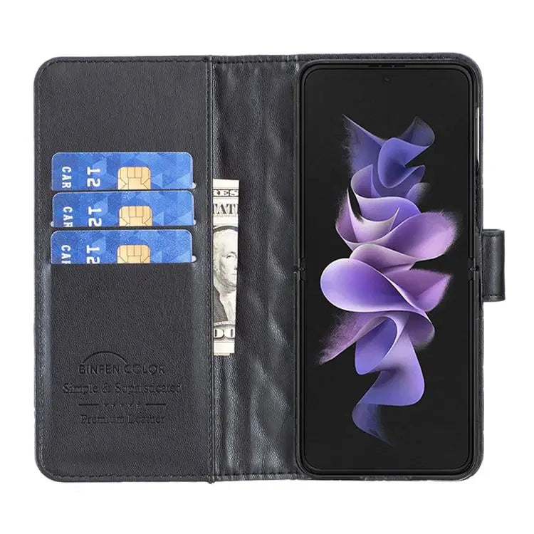 Voor Samsung Galaxy Z Fold6 Diamond Lattice Wallet Flip Leather Phone Case (zwart)