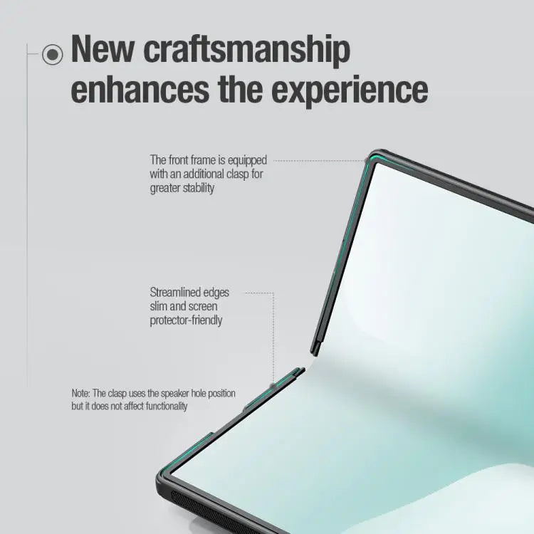 Voor Samsung Galaxy Z Fold7 5G NILLKIN Frosted Fold PC + TPU MagSafe magnetische telefoonhoes (zwart)