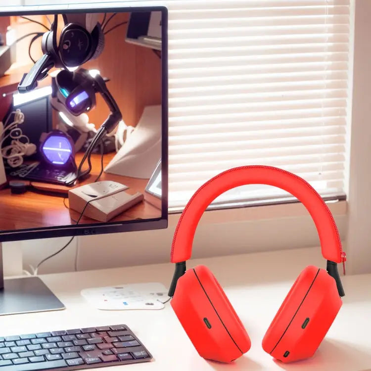 For Sony WH-1000XM5 Bluetooth Headset + Headband + Earmuff Protective Cover