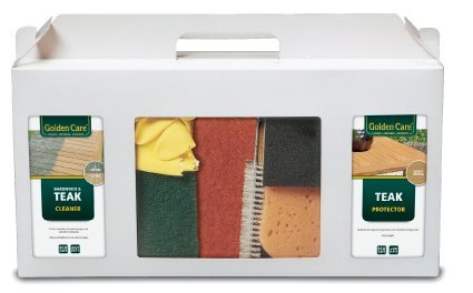 Complete onderhoudskit voor teakhouten tuinmeubelen | Cleaner+protector