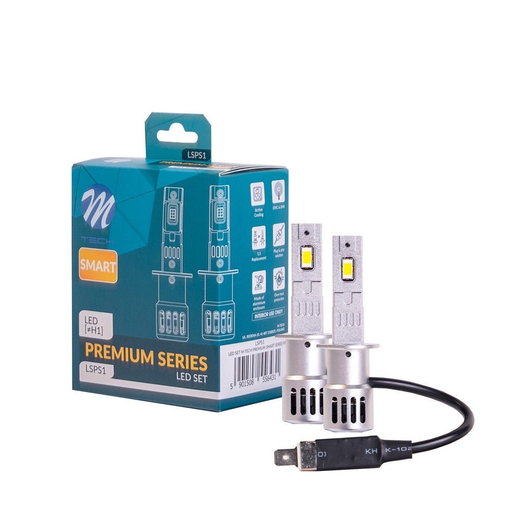 H1 koplampset daglichtwit 6000K - 35 Watt & 2000 Lm/stuk | 12VDC - actieve koeling