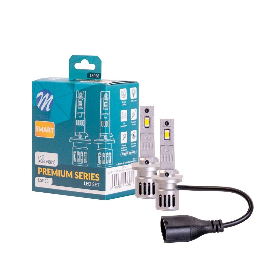 H27 880/881 koplampenset daglichtwit 6000K - 35 Watt & 2000 Lm/stuk | 12VDC - actieve koeling