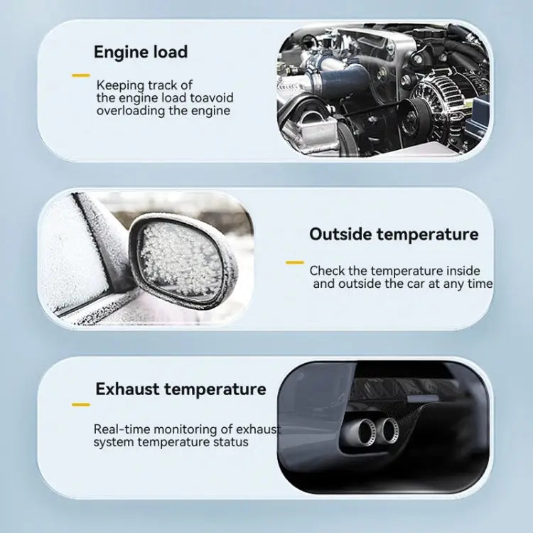 Head-up Display OBD Multi-function Vehicle Instrument Oil Temperature Gearbox Monitoring Screen(S101)