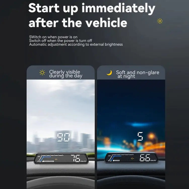 Head-up Display OBD Multi-function Vehicle Instrument Oil Temperature Gearbox Monitoring Screen(S101)