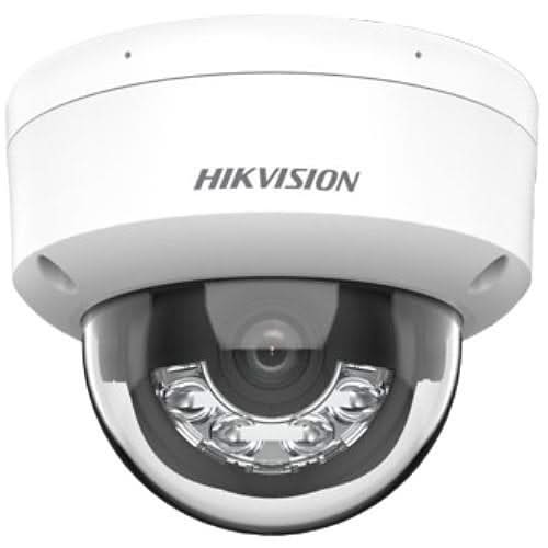 DS-2CD1183G2-LIU(F), 8MP 4K Dome Camera, AcuSense, Smart Hybrid Light, PoE en 2x Microfoon