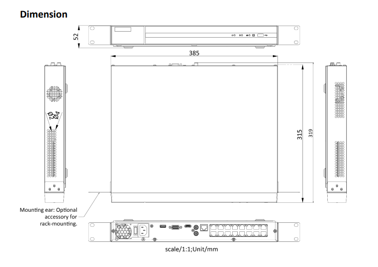 HWN-4216MH-16P, 16 kanalen 8Mp/4K NVR, 16x PoE