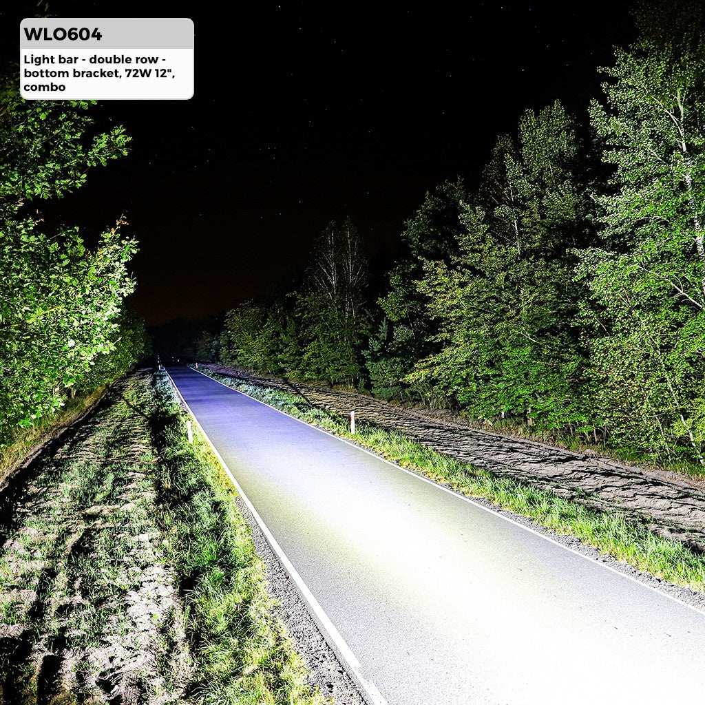 LED lamp BAR 12" 72W (24x3W Osram) | schijnwerper 12V & 24V combo | offroad 6000K - IP67