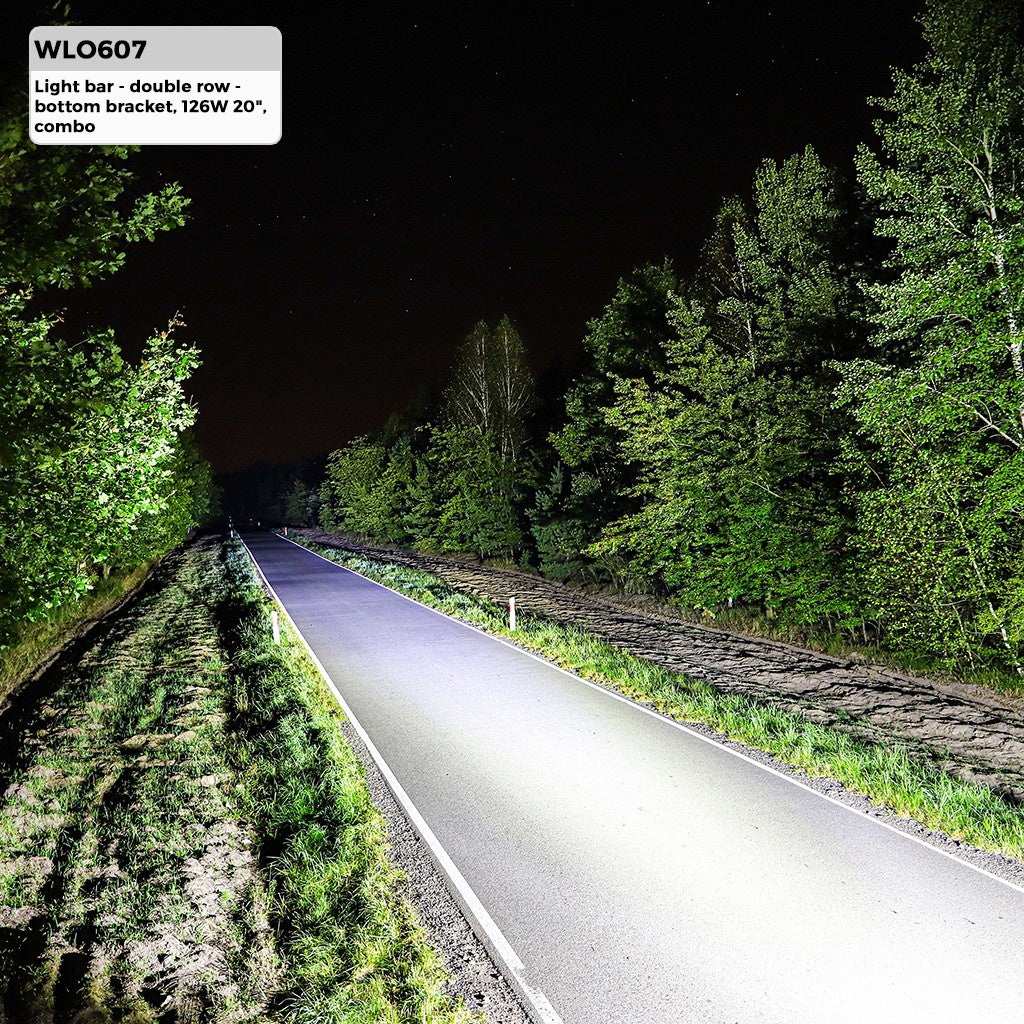 LED lamp BAR 20" 126W (42x3W Osram) | schijnwerper 12V & 24V combo | offroad 6000K - IP67