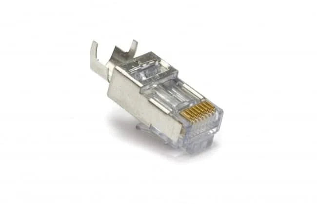 RJ45 Connector CAT7 FTP Pass Through connectors Set 10 stuks