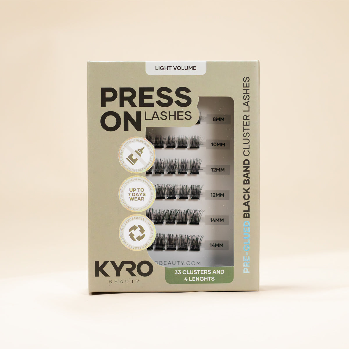 Voorgelijmde lichte volume - Press-On Wimpers