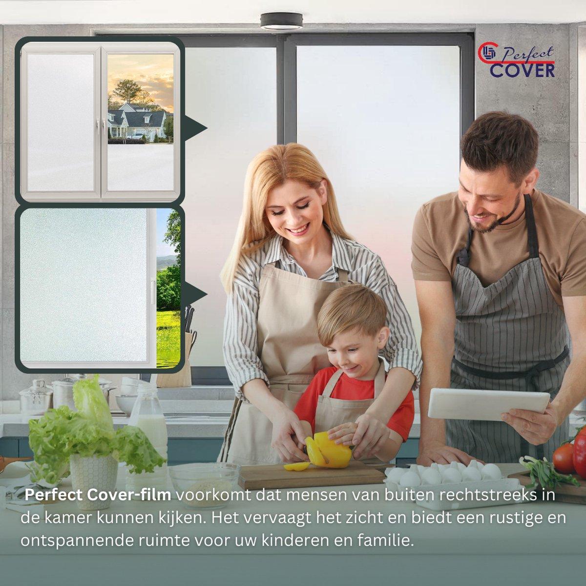 Perfect Cover Anti-mürekkep Melkglas Raamfolie - Dahil. Rakel en Mesje - 12 Maten'de Verkrijgbaar