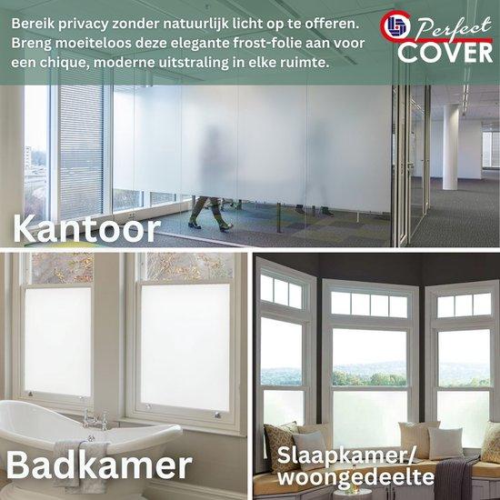 Perfect Cover Anti-mürekkep Melkglas Raamfolie - Dahil. Rakel en Mesje - 12 Maten'de Verkrijgbaar