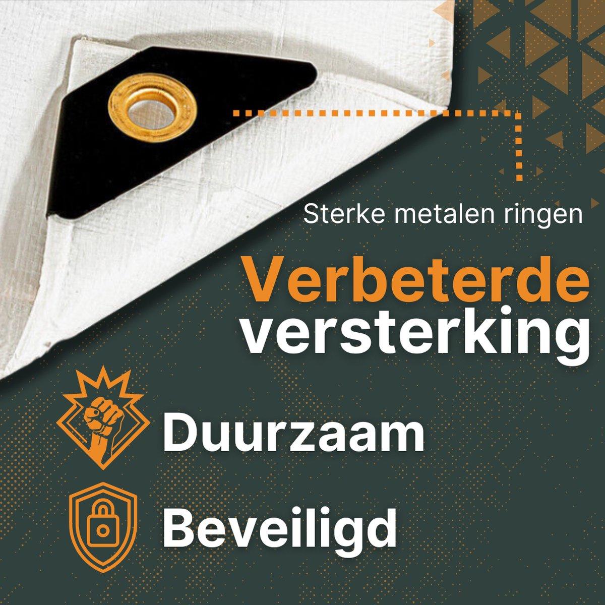 Perfect Cover® Extreem Sterk Afdekzeil - Wit