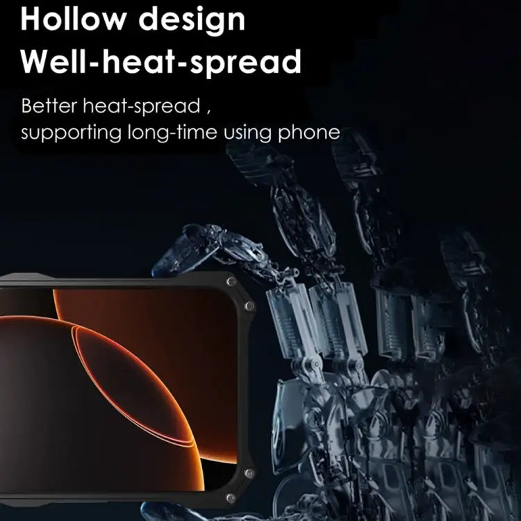 R-JUST RJ-17 schokbestendige, holle metalen telefoonhoes