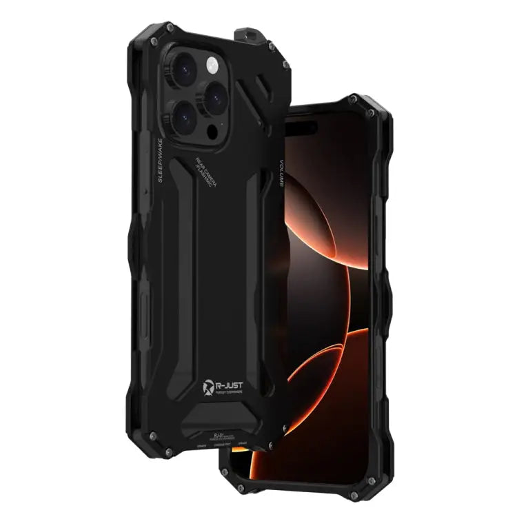 R-JUST RJ-17 schokbestendige, holle metalen telefoonhoes