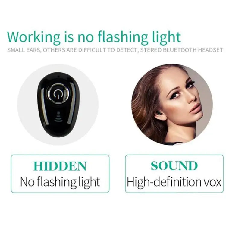 S065 Mini Bluetooth Earphone Earbuds Sport with Mic for All Phone