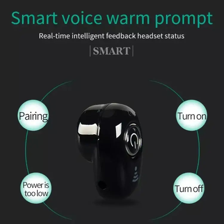 S065 Mini Bluetooth Earphone Earbuds Sport with Mic for All Phone