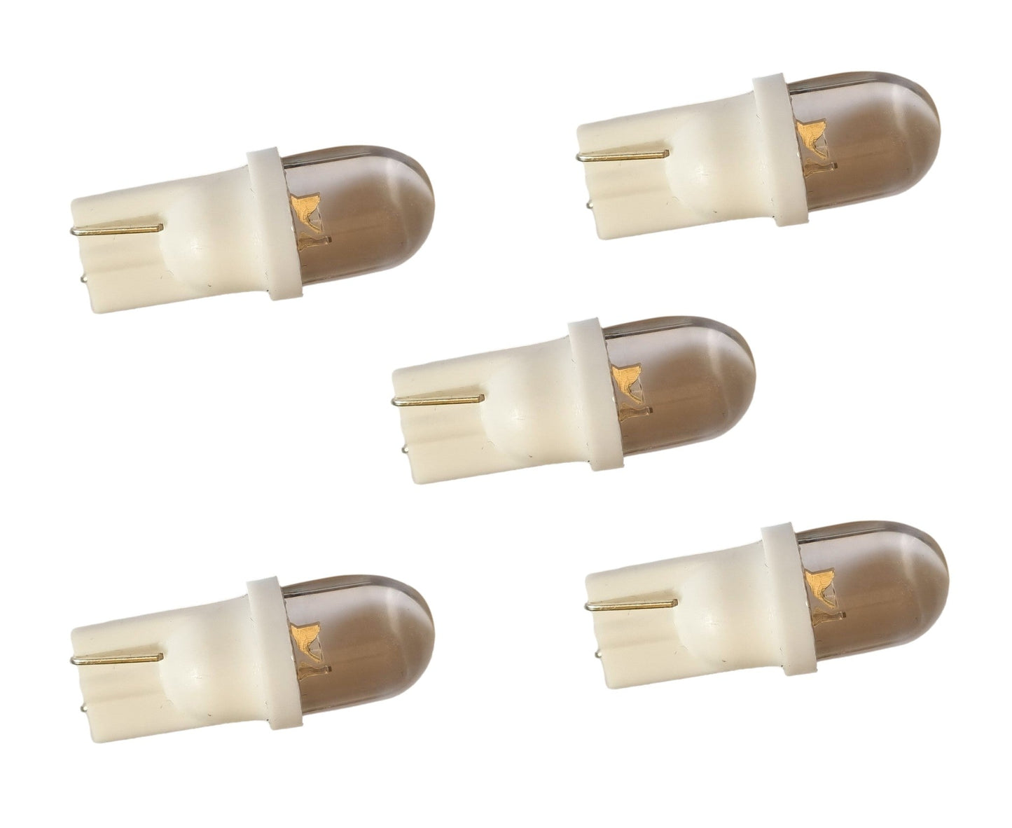 T10 autolamp 5 stuks | dashboardverlichting | daglichtwit - 6000K | LED 12V gelijkstroom