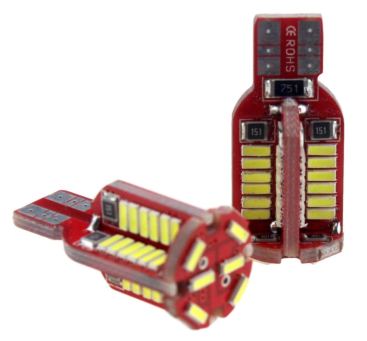 T15 W16W-set | autoverlichting LED 2 stuks | 54-SMD daglichtwit 6000K - 470 Lumen | CAN-BUS 12V DC - 2,76 Watt