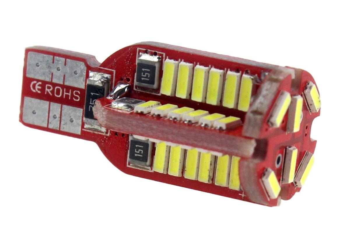 T15 W16W-set | autoverlichting LED 2 stuks | 54-SMD daglichtwit 6000K - 470 Lumen | CAN-BUS 12V DC - 2,76 Watt