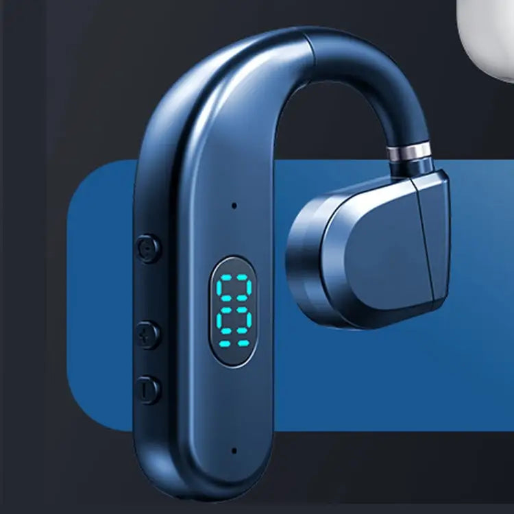 T50 Bluetooth 5.3 Wireless Headphone Single Ear Digital Display Stereo Earbuds, Color Boxed