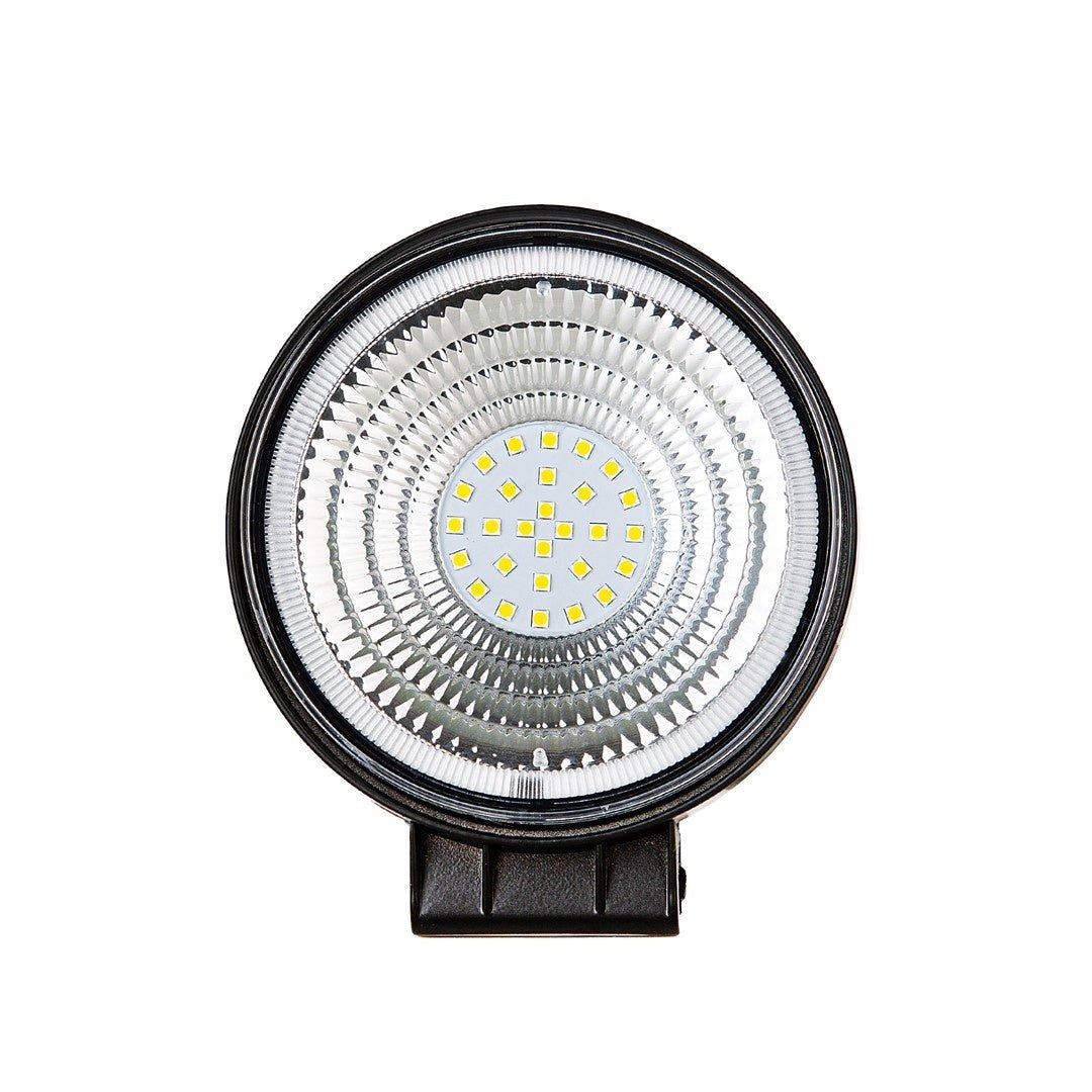 Verstraler LED 28W - Ø 112mm x 45mm | 12V & 24V gelijkstroom | daglichtwit 6500K | IP67