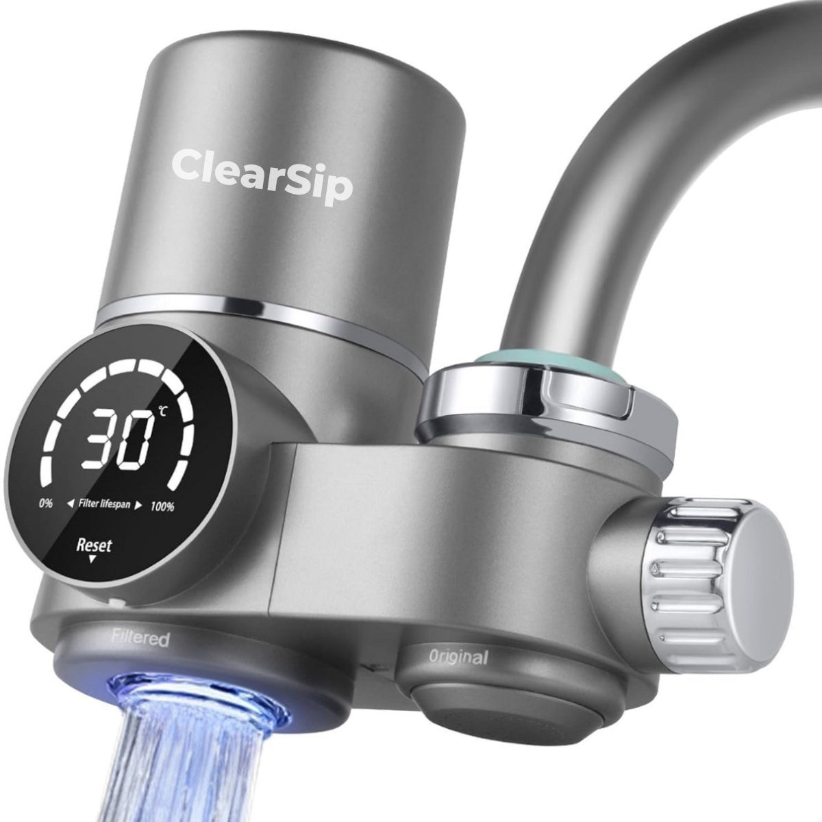ClearSip 8-Laags UV Kraanfilter – Universeel LED Waterfilter voor op je Kraan