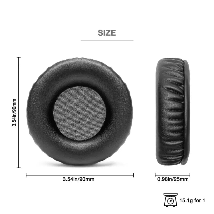 1 paar hoofdtelefoon-oorkappen van leer en spons voor Pioneer HDJ-X5 / HDJ-X7 / HDJ-X10