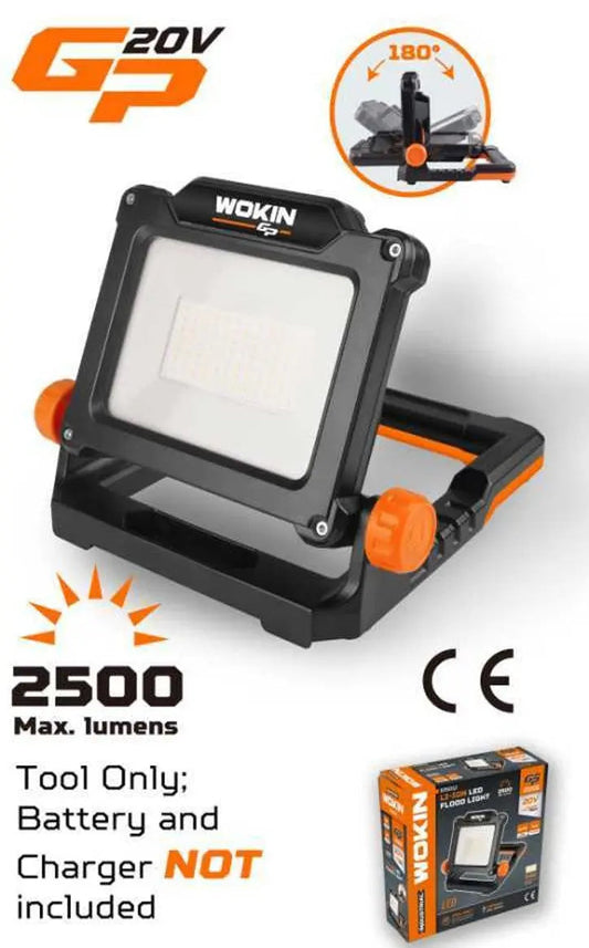 Wokin LED Schijnwerper – Draagbare Werklamp 2500 Lumen