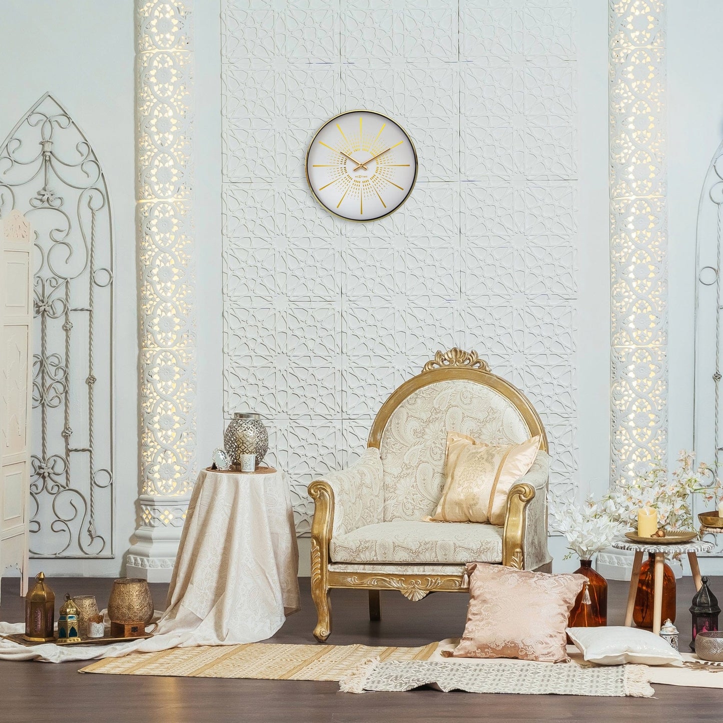 Wandklok 40cm - Stil - Metaal - "Excentriek"