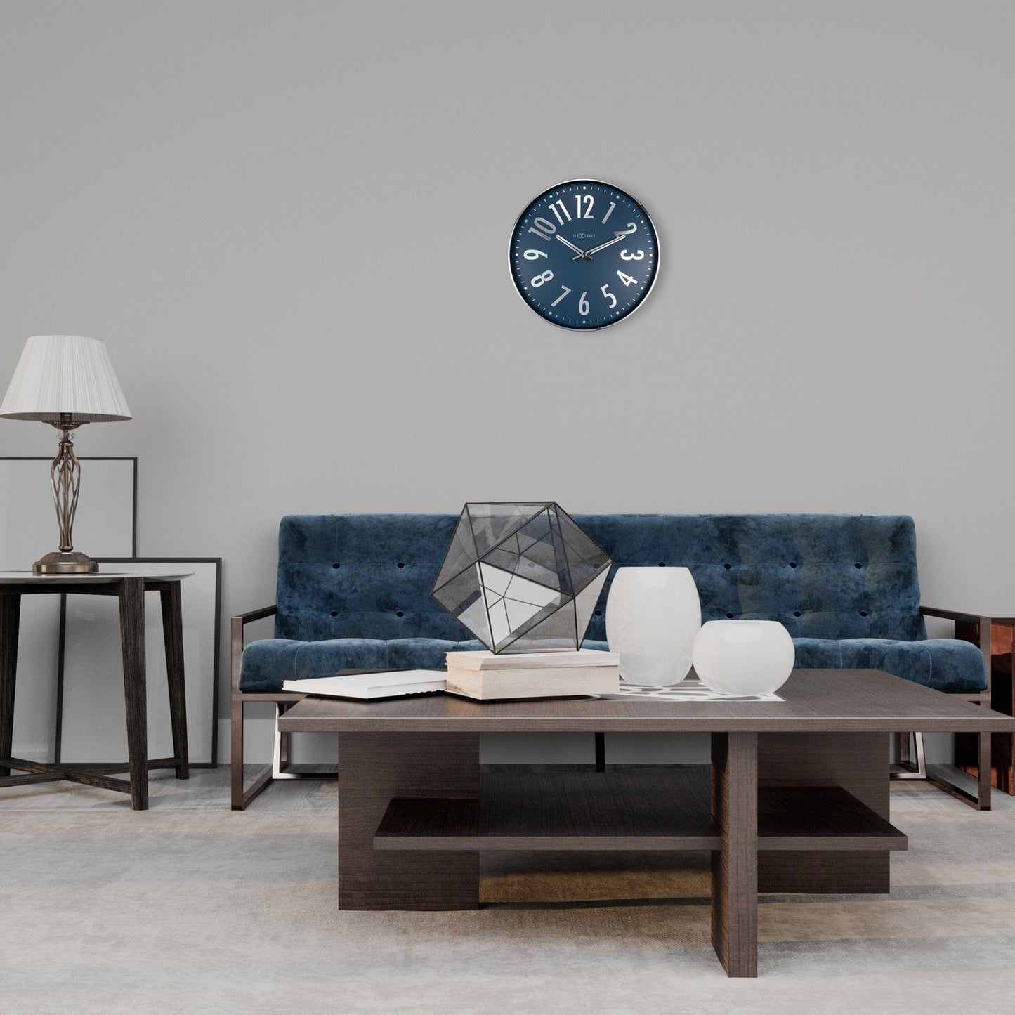 Wandklok 40cm - Stil - Metaal - "Alchemy" 