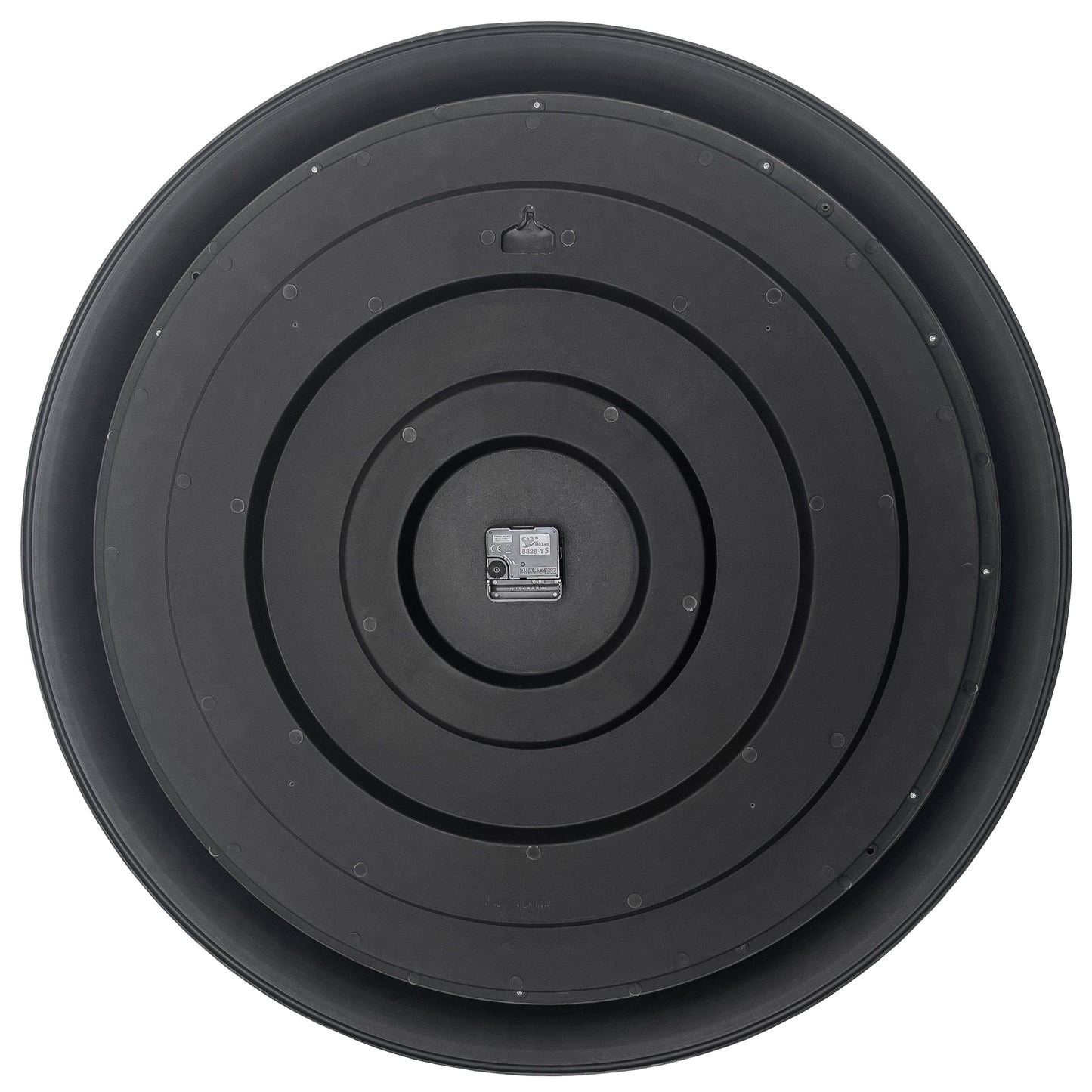 Wandklok 76cm-Zwart/Grijs-Kunststof-NeXtime 'Chopin Large'