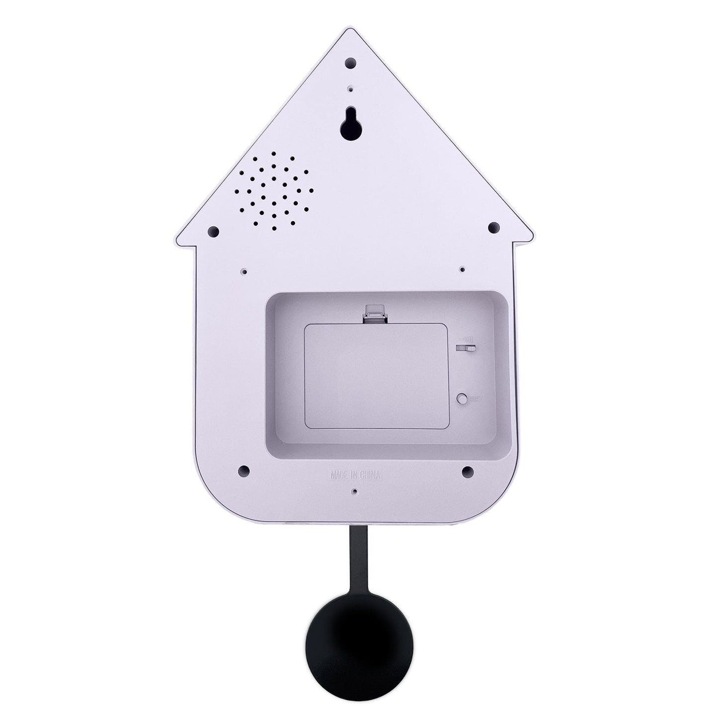 Wandklok 21,5x41,5x8,5cm - Slinger - Koekoek - NeXtime 'Twitter'