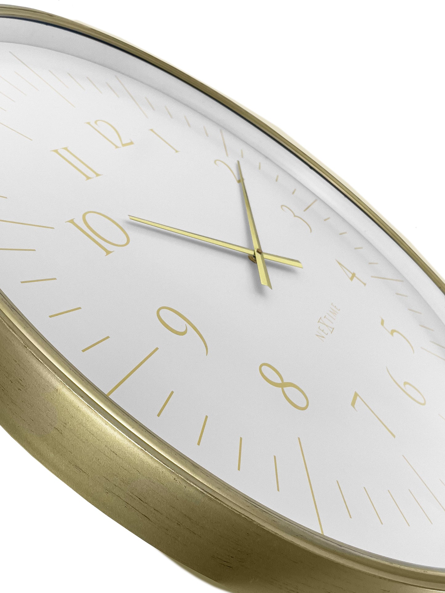 Wandklok 77cm-Zwart/Wit-Kunststof-NeXtime 'Galaxy Large'