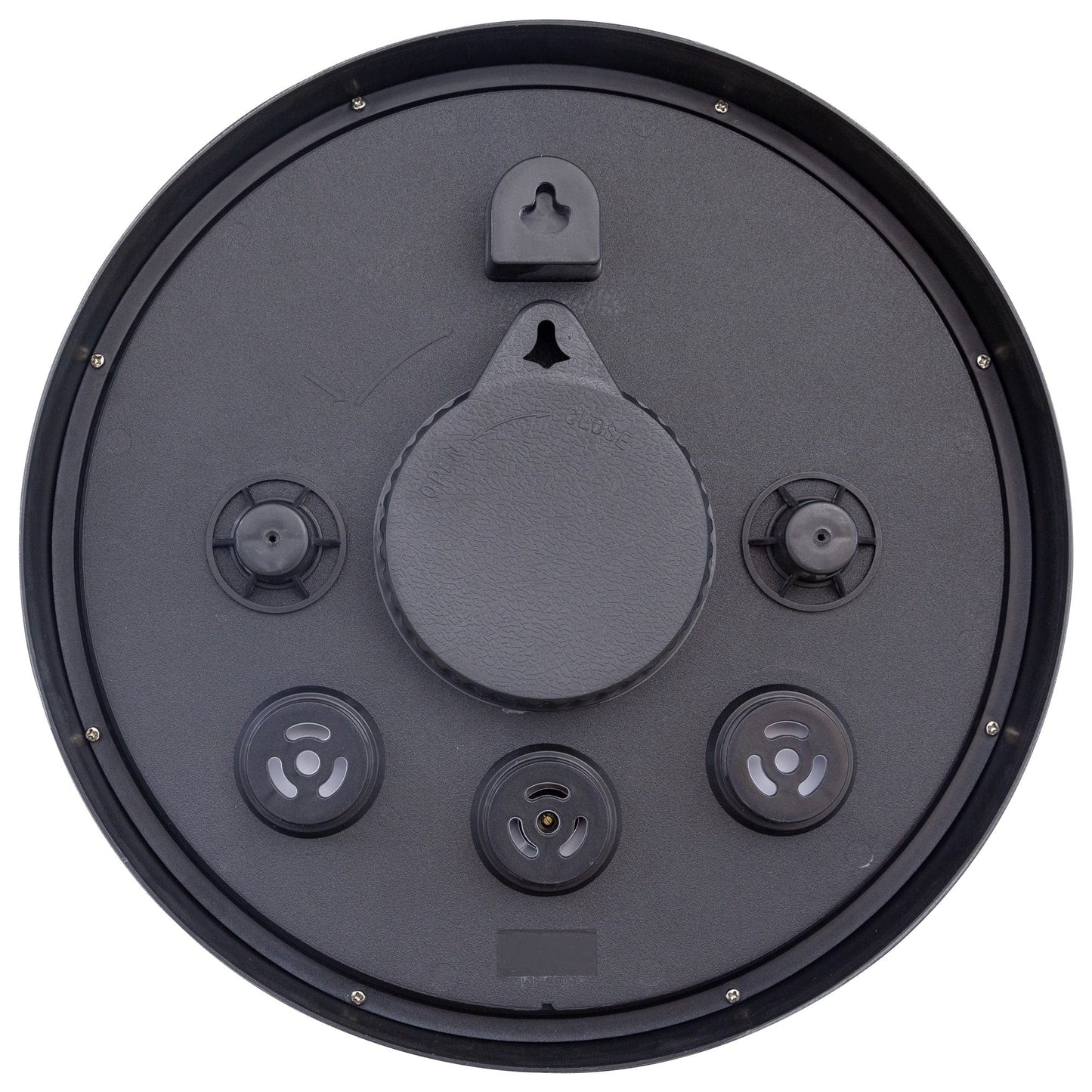 Weerbestendige buitenklok - met thermometer - 30,5 cm en goudsbloem