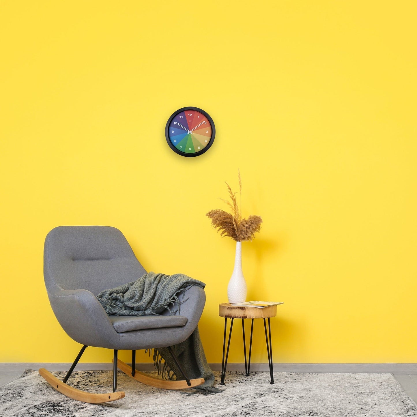 Wandklok 36cm - Stil - Kunststof - "Joy"