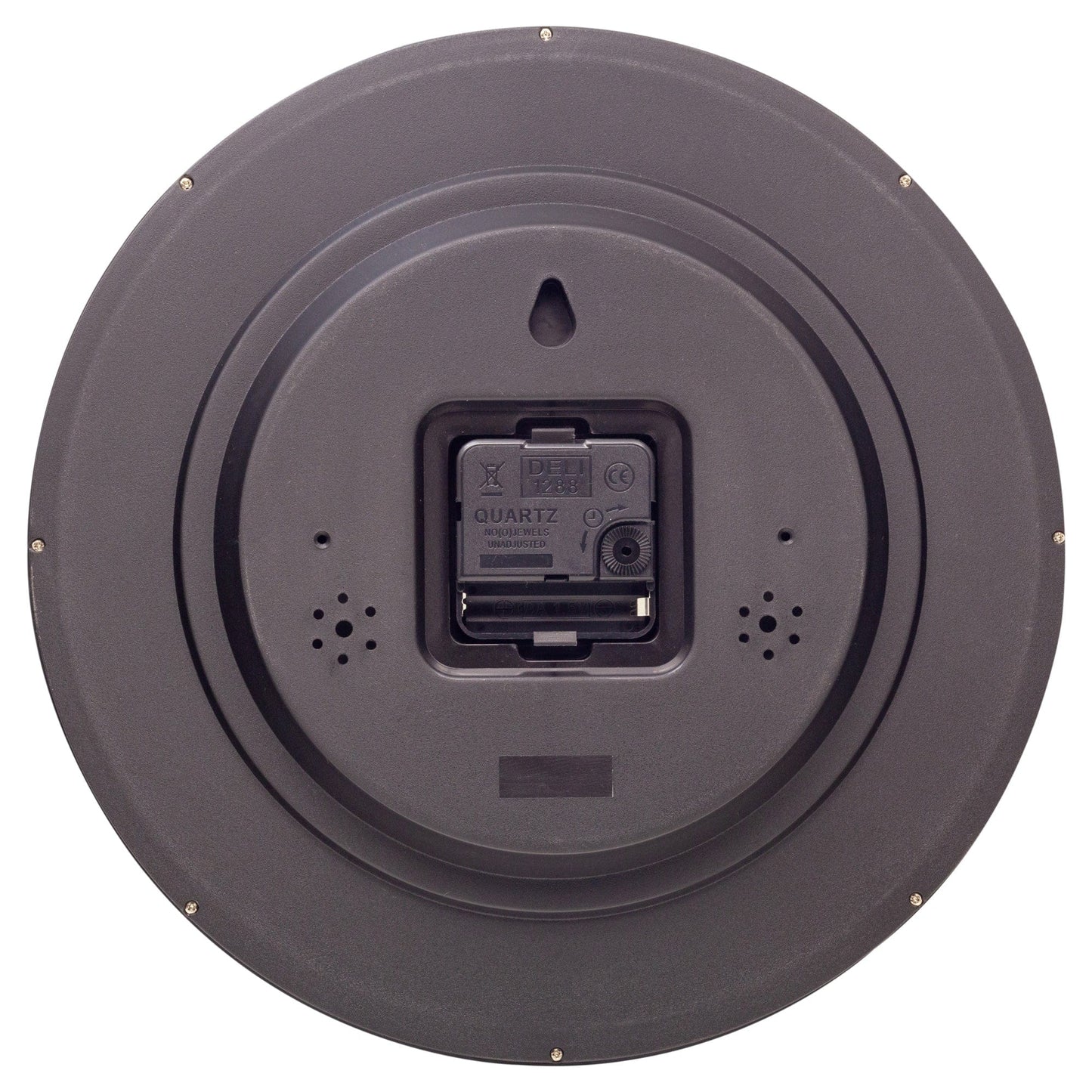 Wandklok 30cm - Stil - Kunststof - "Dropped Numbers" 