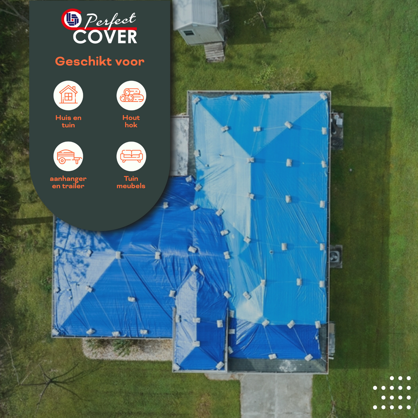 Perfect Cover® Afdekzeil - Blauw