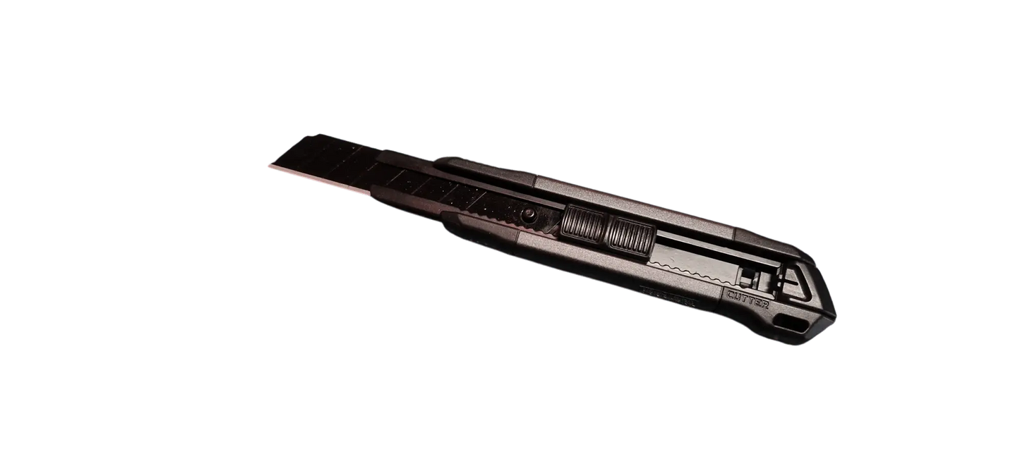 Top-Tools.nl Breekmes 18mm – Metaal & ABS Handvat – Zwart/Donkergrijs